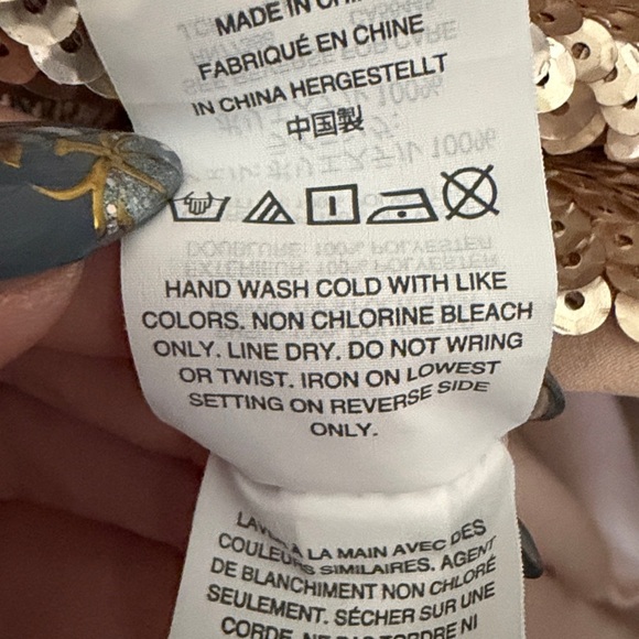 JCREW SEQUIN TOP w/ RIBBON BACK SZ 12T NWOT - Picture 6 of 12